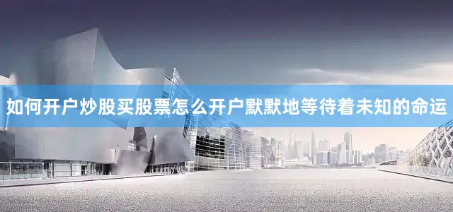 如何开户炒股买股票怎么开户默默地等待着未知的命运